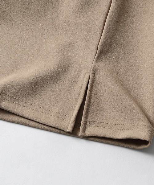 NILWAY（ニルウェイ）の「ジョーゼットビッグポロシャツ【イージーケア】（ポロシャツ・メンズ・ベージュ/ブラック/ネイビー/グレー/ブラウン・MEDIUM/LARGE）」の9枚目の写真