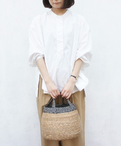 Earth Made アースメイド の Seagrass Jute Round Tote かごバッグ Wear