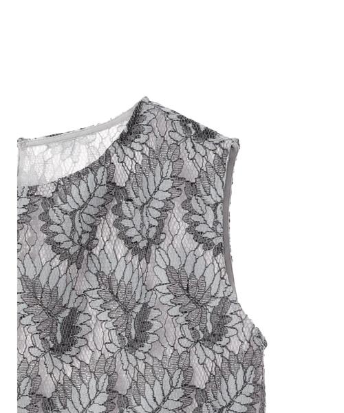 YECCA VECCA（イェッカヴェッカ）の「リーフレースノースリーブブラウス ●（シャツ/ブラウス・レディース・レッド/オフホワイト/グレー・FREE）」の14枚目の写真