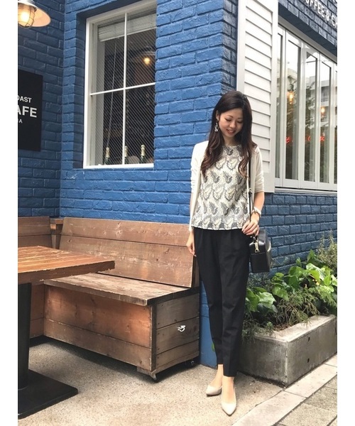 YECCA VECCA（イェッカヴェッカ）の「リーフレースノースリーブブラウス ●（シャツ/ブラウス・レディース・レッド/オフホワイト/グレー・FREE）」の19枚目の写真