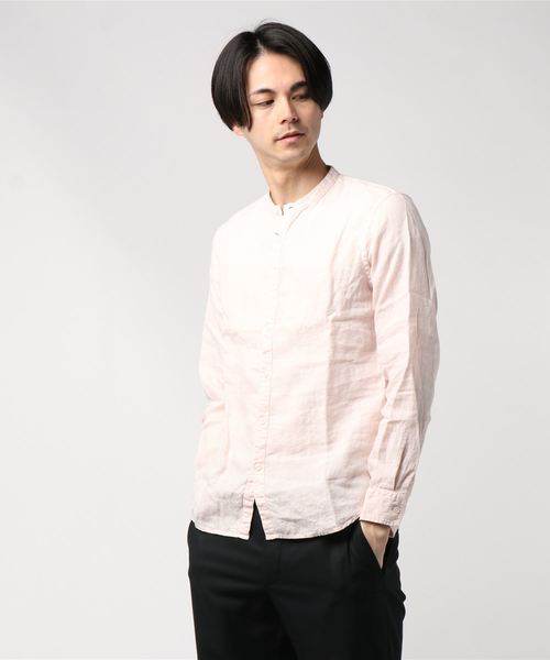 ジョゼフ　リネン　バンドカラーシャツ サッカーバンドカラーシャツ｜メンズファッション通販 MEN'S