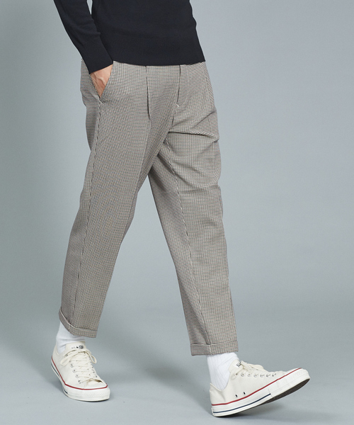 lideal（リデアル）の「【別注】lideal チェック/千鳥　パンツ（その他パンツ・メンズ・ホワイト/ブラウン・32/30/31）」の2枚目の写真