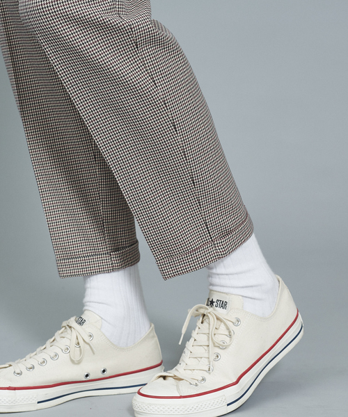 lideal（リデアル）の「【別注】lideal チェック/千鳥　パンツ（その他パンツ・メンズ・ホワイト/ブラウン・32/30/31）」の10枚目の写真