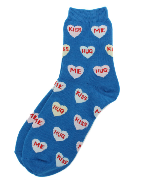 WEGO(ウィゴー)の「WEGO/ハートロゴソックス(ソックス/靴下・レディース・グリーン/ブルー/パープル/ピンク/その他1/その他2/その他3・FREE)」の3枚目の写真