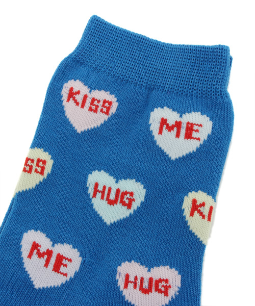 WEGO(ウィゴー)の「WEGO/ハートロゴソックス(ソックス/靴下・レディース・グリーン/ブルー/パープル/ピンク/その他1/その他2/その他3・FREE)」の8枚目の写真