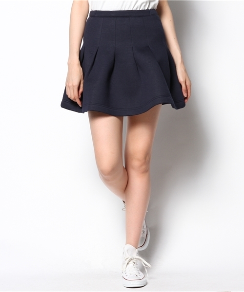 WEGO（ウィゴー）の「WEGO/ボンディングタックスカート（スカート・レディース・ブラック/杢グレー/ダークグリーン/ネイビー・FREE）」の14枚目の写真