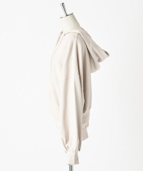 one after another NICE CLAUP（ワンアフターアナザーナイスクラップ）の「フード付きピグメントパーカー（パーカー・レディース・オフホワイト/ブラウン/ベージュ/カーキ・FREE）」の20枚目の写真