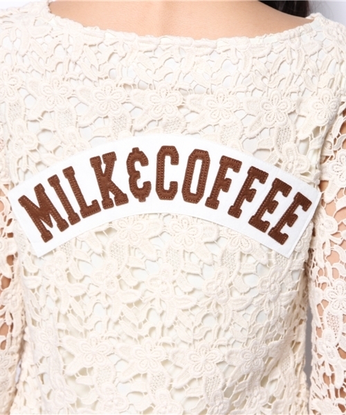 BLONDY ReLISH（ブロンディリリッシュ）の「ワッペンレースワンピース（ワンピース・レディース・ネイビー/ピンク/オフホワイト・MEDIUM/SMALL）」の13枚目の写真