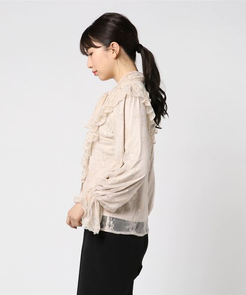 one after another NICE CLAUP（ワンアフターアナザーナイスクラップ）の「vintage風ボウタイレースブラウス（シャツ/ブラウス・レディース・ベージュ/オフホワイト/グレー・FREE）」の22枚目の写真