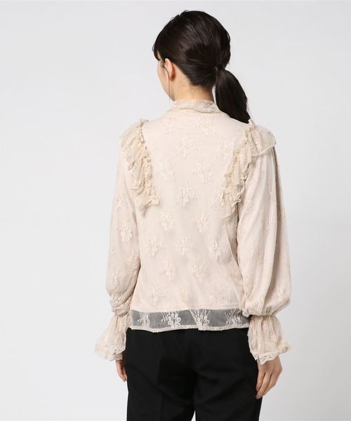 one after another NICE CLAUP（ワンアフターアナザーナイスクラップ）の「vintage風ボウタイレースブラウス（シャツ/ブラウス・レディース・ベージュ/オフホワイト/グレー・FREE）」の17枚目の写真