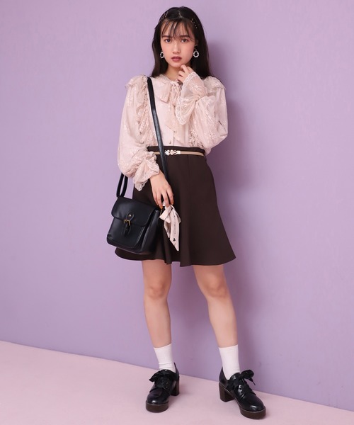 one after another NICE CLAUP（ワンアフターアナザーナイスクラップ）の「vintage風ボウタイレースブラウス（シャツ/ブラウス・レディース・ベージュ/オフホワイト/グレー・FREE）」の12枚目の写真