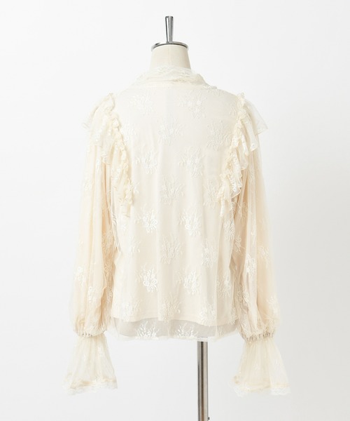one after another NICE CLAUP（ワンアフターアナザーナイスクラップ）の「vintage風ボウタイレースブラウス（シャツ/ブラウス・レディース・ベージュ/オフホワイト/グレー・FREE）」の21枚目の写真