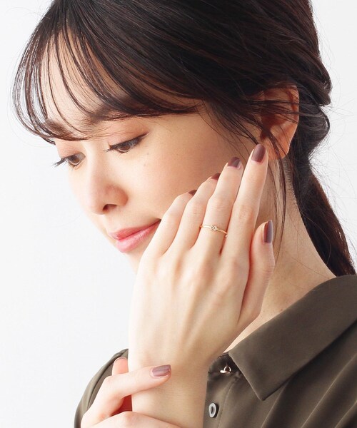 COCOSHNIK(ココシュニック)の「K10ダイヤモンド リークリング(リング・レディース・アイボリー系・10号/12号/14号)」の10枚目の写真