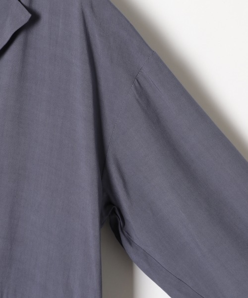 PAGEBOY（ページボーイ）の「EcoVeroイージーケアワンピース（シャツワンピース・レディース・ブラック/ブルー/グレイッシュベージュ・FREE）」の19枚目の写真