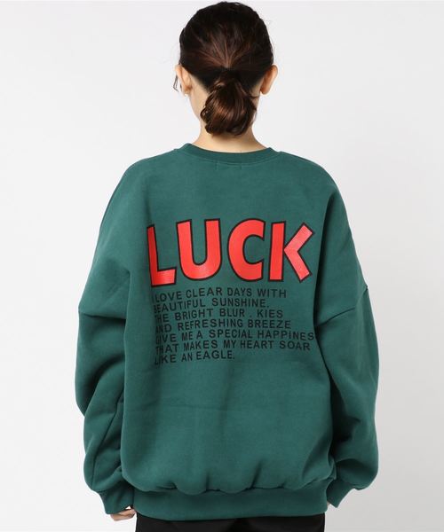 DING(ディング)の「DING/LUCK裏起毛スウェット(スウェット・レディース・イエロー/グリーン/ブラウン・FREE)」の22枚目の写真