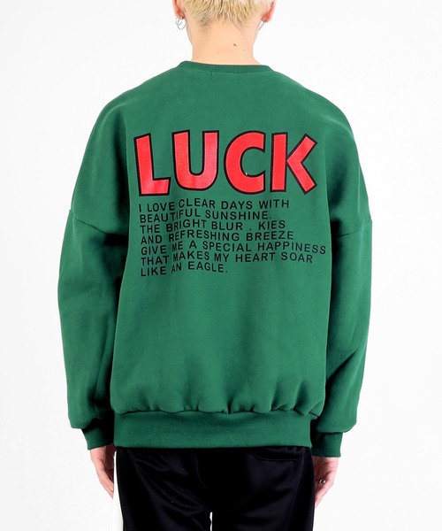 DING(ディング)の「DING/LUCK裏起毛スウェット(スウェット・レディース・イエロー/グリーン/ブラウン・FREE)」の9枚目の写真