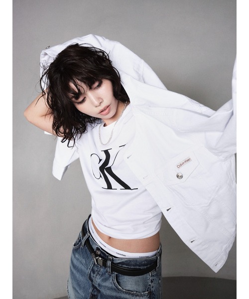 Calvin Klein Underwear（カルバンクラインアンダーウェア）の「Icon Cotton  ロゴ コットン ハイウェスト ビキニ ショーツ（ショーツ・レディース・ブラック/グレー/ピンク・S/M/L/XS）」の13枚目の写真