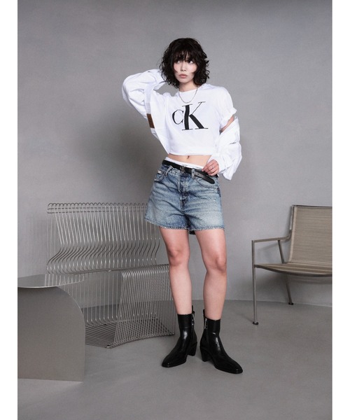 Calvin Klein Underwear（カルバンクラインアンダーウェア）の「Icon Cotton  ロゴ コットン ハイウェスト ビキニ ショーツ（ショーツ・レディース・ブラック/グレー/ピンク・S/M/L/XS）」の12枚目の写真