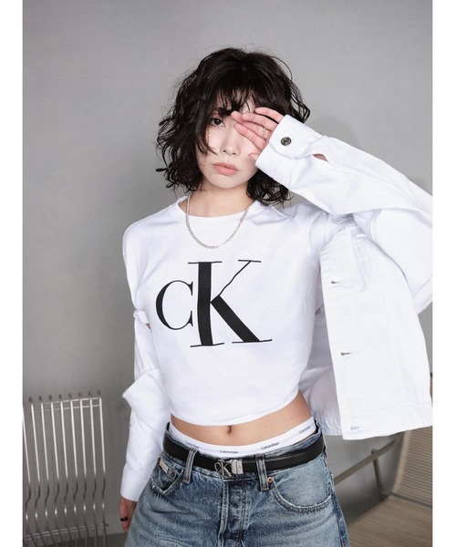 Calvin Klein Underwear（カルバンクラインアンダーウェア）の「Icon Cotton  ロゴ コットン ハイウェスト ビキニ ショーツ（ショーツ・レディース・ブラック/グレー/ピンク・S/M/L/XS）」の14枚目の写真