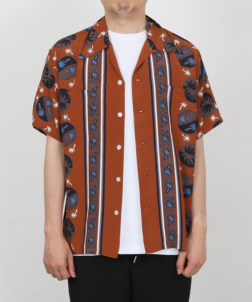 DUKE KAHANAMOKU(デューク カハナモク)の「【DUKE KAHANAMOKU / デュークカハナモク】PALM TREE(シャツ/ブラウス・メンズ・ブラウン/ブラック・MEDIUM/LARGE/X-LARGE)」の13枚目の写真