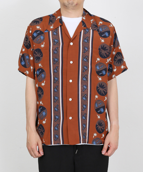 DUKE KAHANAMOKU(デューク カハナモク)の「【DUKE KAHANAMOKU / デュークカハナモク】PALM TREE(シャツ/ブラウス・メンズ・ブラウン/ブラック・MEDIUM/LARGE/X-LARGE)」の12枚目の写真