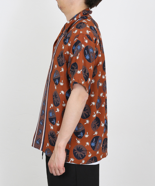 DUKE KAHANAMOKU(デューク カハナモク)の「【DUKE KAHANAMOKU / デュークカハナモク】PALM TREE(シャツ/ブラウス・メンズ・ブラウン/ブラック・MEDIUM/LARGE/X-LARGE)」の11枚目の写真
