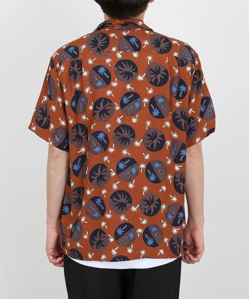 DUKE KAHANAMOKU(デューク カハナモク)の「【DUKE KAHANAMOKU / デュークカハナモク】PALM TREE(シャツ/ブラウス・メンズ・ブラウン/ブラック・MEDIUM/LARGE/X-LARGE)」の10枚目の写真