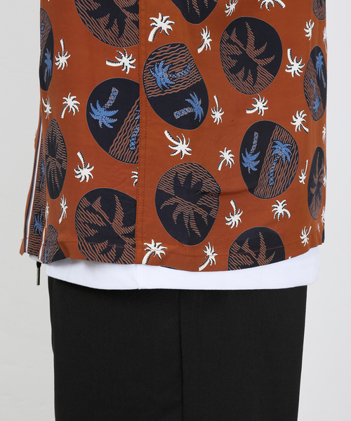 DUKE KAHANAMOKU(デューク カハナモク)の「【DUKE KAHANAMOKU / デュークカハナモク】PALM TREE(シャツ/ブラウス・メンズ・ブラウン/ブラック・MEDIUM/LARGE/X-LARGE)」の5枚目の写真