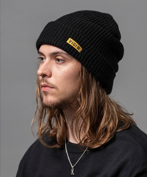 VIRGOwearworks（ヴァルゴウェアワークス）の「V.G.W BOX KNIT CAP（ニットキャップ/ビーニー・メンズ・ホワイト/ブラック/カーキ/ブルー/レッド・FREE）」の2枚目の写真