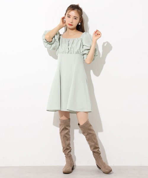 one after another NICE CLAUP(ワンアフターアナザーナイスクラップ)の「ニーハイブーツ(ブーツ・レディース・ベージュ/ブラウン/モカ・SMALL/MEDIUM/LARGE)」の21枚目の写真