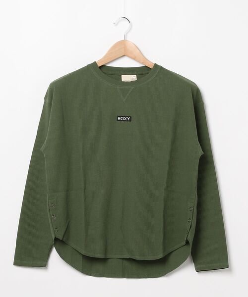 ROXY（ロキシー）の「ROXY/ロキシー ワッフル ワンポイントロゴ ロンT
