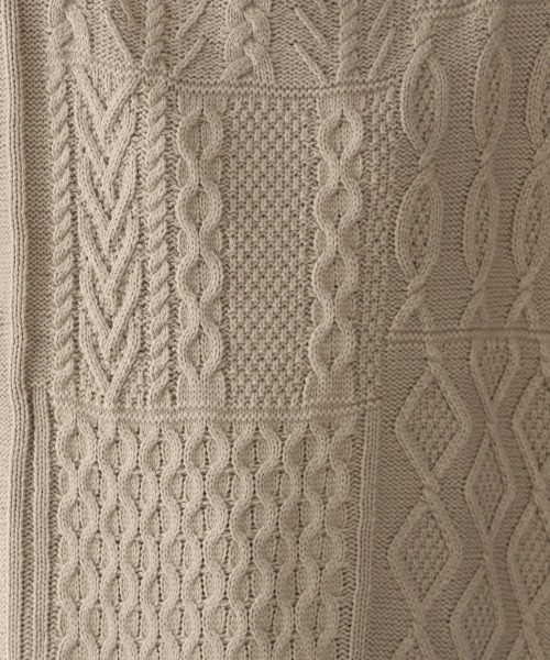 LOWRYS FARM（ローリーズファーム）の「ケーブルキリカエプルオーバーＬＳ　917459（ニット/セーター・レディース・ブラック/ベージュ/オレンジ/アイボリー・FREE）」の19枚目の写真