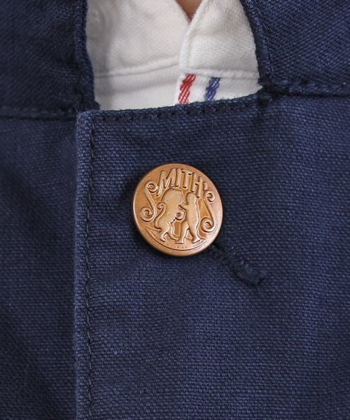 coen（コーエン）の「SMITH（スミス）別注ショップコート（ステンカラーコート・メンズ・ロイヤルブルー/ブラウン・LARGE/MEDIUM/SMALL）」の14枚目の写真