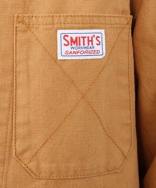 coen（コーエン）の「SMITH（スミス）別注ショップコート（ステンカラーコート・メンズ・ロイヤルブルー/ブラウン・LARGE/MEDIUM/SMALL）」の22枚目の写真