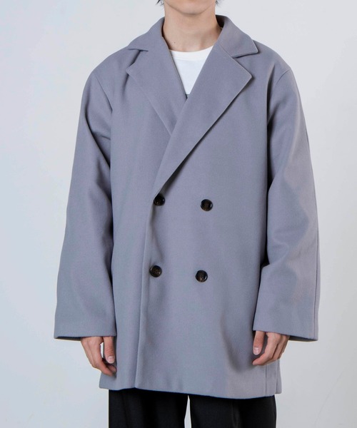 WEGO(ウィゴー)の「WEGO/ビッグシルエットメルトンテーラーコート(テーラードジャケット・メンズ・ブラック/グレー系その他/ブラウン系その他・MEDIUM/LARGE)」の14枚目の写真