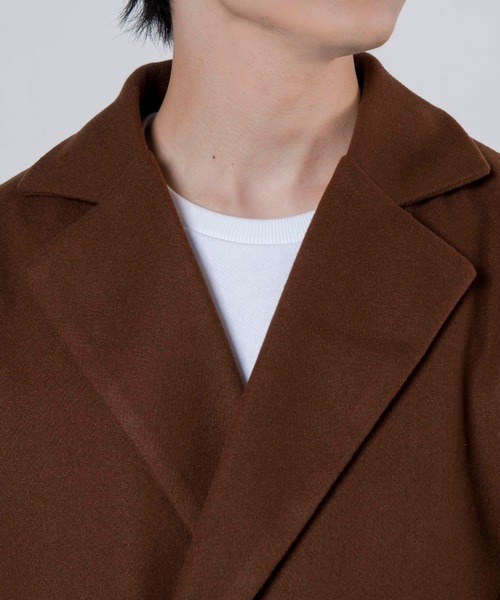 WEGO(ウィゴー)の「WEGO/ビッグシルエットメルトンテーラーコート(テーラードジャケット・メンズ・ブラック/グレー系その他/ブラウン系その他・MEDIUM/LARGE)」の18枚目の写真