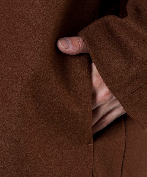 WEGO(ウィゴー)の「WEGO/ビッグシルエットメルトンテーラーコート(テーラードジャケット・メンズ・ブラック/グレー系その他/ブラウン系その他・MEDIUM/LARGE)」の20枚目の写真