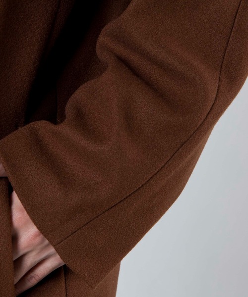 WEGO(ウィゴー)の「WEGO/ビッグシルエットメルトンテーラーコート(テーラードジャケット・メンズ・ブラック/グレー系その他/ブラウン系その他・MEDIUM/LARGE)」の21枚目の写真