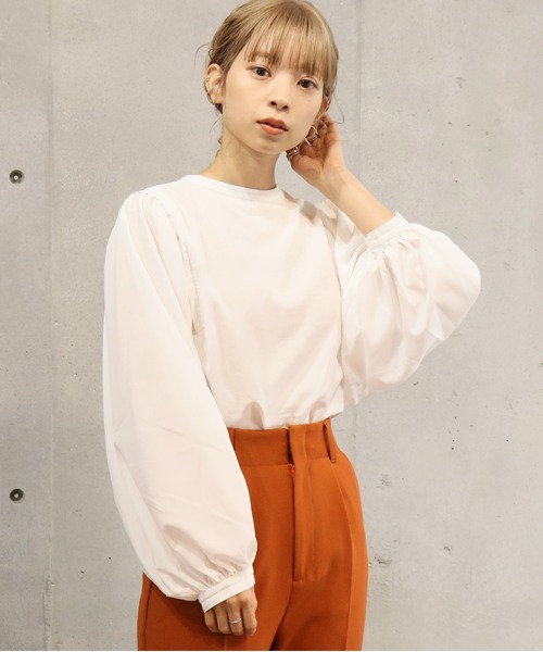 tiptop(ティップトップ)の「ボリュームショルダー2wayブラウス(シャツ/ブラウス・レディース・オフホワイト/ブルー/グリーン/スミクロ/A/B/ブラック系その他/ホワイト系その他・FREE)」の12枚目の写真