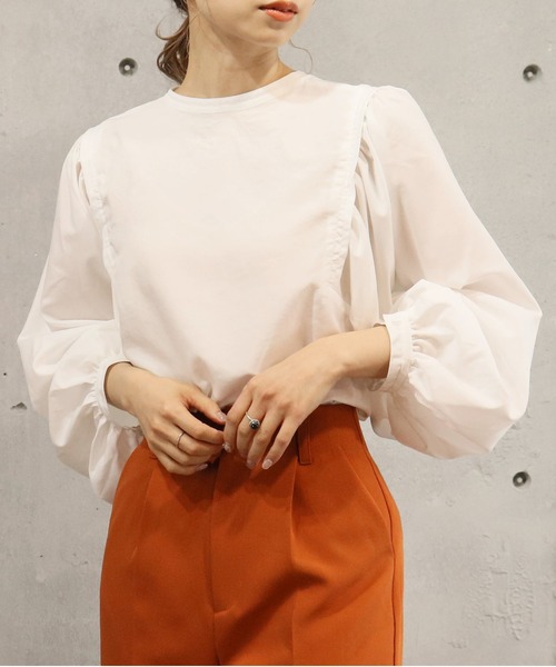 tiptop(ティップトップ)の「ボリュームショルダー2wayブラウス(シャツ/ブラウス・レディース・オフホワイト/ブルー/グリーン/スミクロ/A/B/ブラック系その他/ホワイト系その他・FREE)」の13枚目の写真