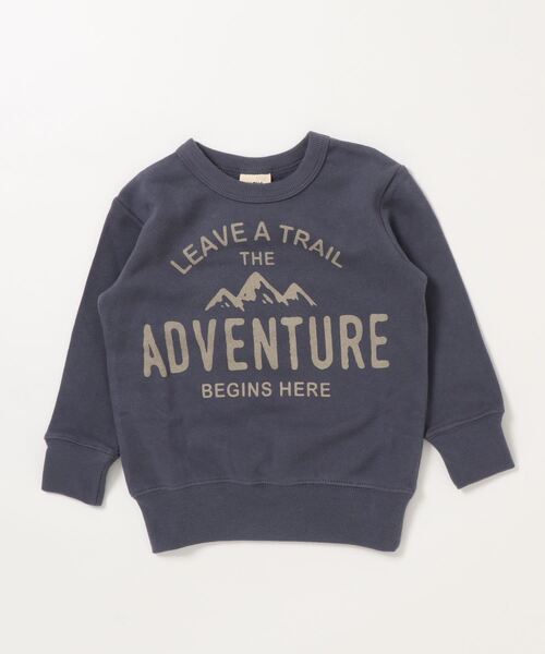 ALPHA LABEL(アルファーレーベル)の「Adventure Sweat shirt(スウェット・キッズ・ネイビー/アイボリー/レッド/カーキ/ミント・110/130/150/100/120/140)」の4枚目の写真