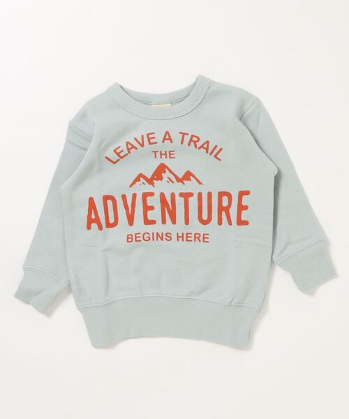 ALPHA LABEL(アルファーレーベル)の「Adventure Sweat shirt(スウェット・キッズ・ネイビー/アイボリー/レッド/カーキ/ミント・110/130/150/100/120/140)」の3枚目の写真
