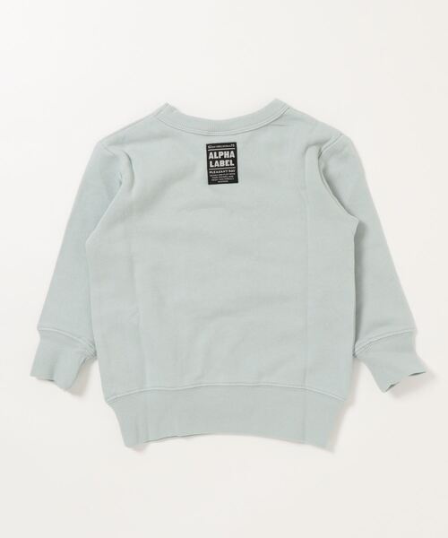 ALPHA LABEL(アルファーレーベル)の「Adventure Sweat shirt(スウェット・キッズ・ネイビー/アイボリー/レッド/カーキ/ミント・110/130/150/100/120/140)」の6枚目の写真