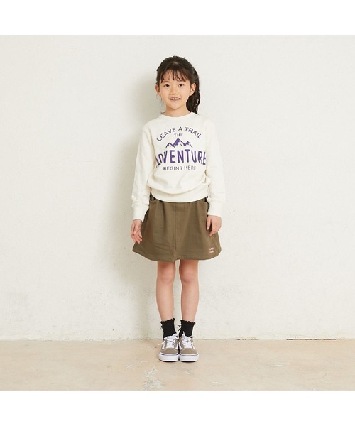 ALPHA LABEL(アルファーレーベル)の「Adventure Sweat shirt(スウェット・キッズ・ネイビー/アイボリー/レッド/カーキ/ミント・110/130/150/100/120/140)」の1枚目の写真