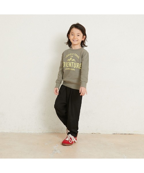 ALPHA LABEL(アルファーレーベル)の「Adventure Sweat shirt(スウェット・キッズ・ネイビー/アイボリー/レッド/カーキ/ミント・110/130/150/100/120/140)」の2枚目の写真