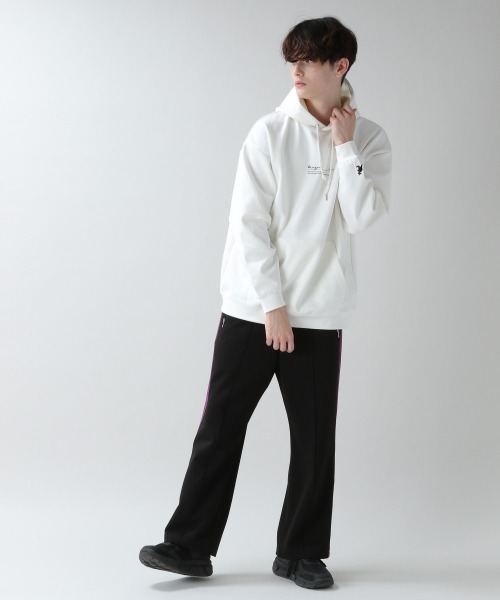 RAGEBLUE（レイジブルー）の「ワイドトラックパンツ/928913（スウェットパンツ・メンズ・ブラック/パープル・MEDIUM/LARGE）」の4枚目の写真