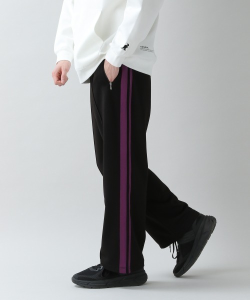 RAGEBLUE（レイジブルー）の「ワイドトラックパンツ/928913（スウェットパンツ・メンズ・ブラック/パープル・MEDIUM/LARGE）」の6枚目の写真