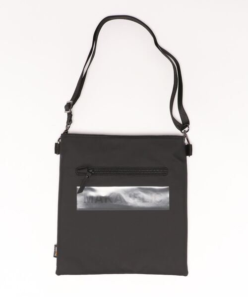 MAKAVELIC（マキャベリック）の「/MAKAVELIC/BOX-LOGO SHOULDER BAG（ショルダーバッグ・メンズ・シルバー/ブラック・FREE）」の2枚目の写真