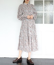ティアードロングシャツワンピース