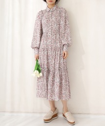 ティアードロングシャツワンピース